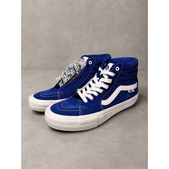 Vans Sk8-Hi Pro Royal Blue Suede Men’s Size 9.5 w/ Extra Black Laces main image 5